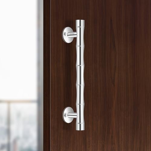 Plantex 8 Inch Heavy-Duty Stainless Steel Door Handle for Main Door/Pull Push Main Door Handle/3 Years Warranty Pack of 1 (S-140, Chrome) - Image 1