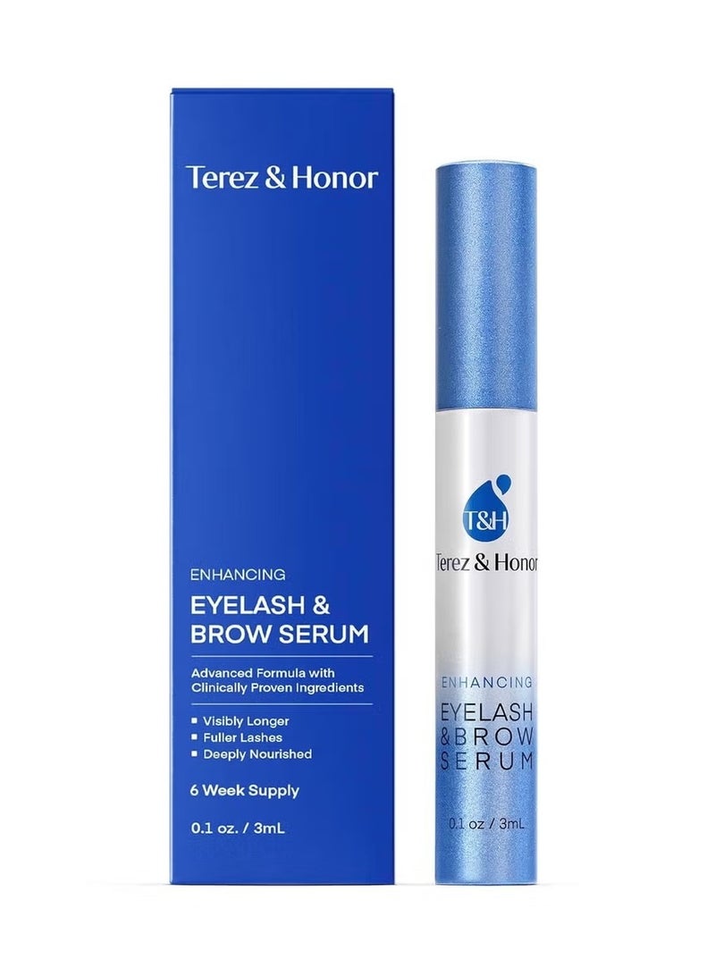 تيريز آند أونر مصل الرموش المتقدم للرموش الأكثر سمكاً وطولًا والحاببين - تنمو الرموش اللطيفة مع مضخم الحاجب (3 مل) - Image 1