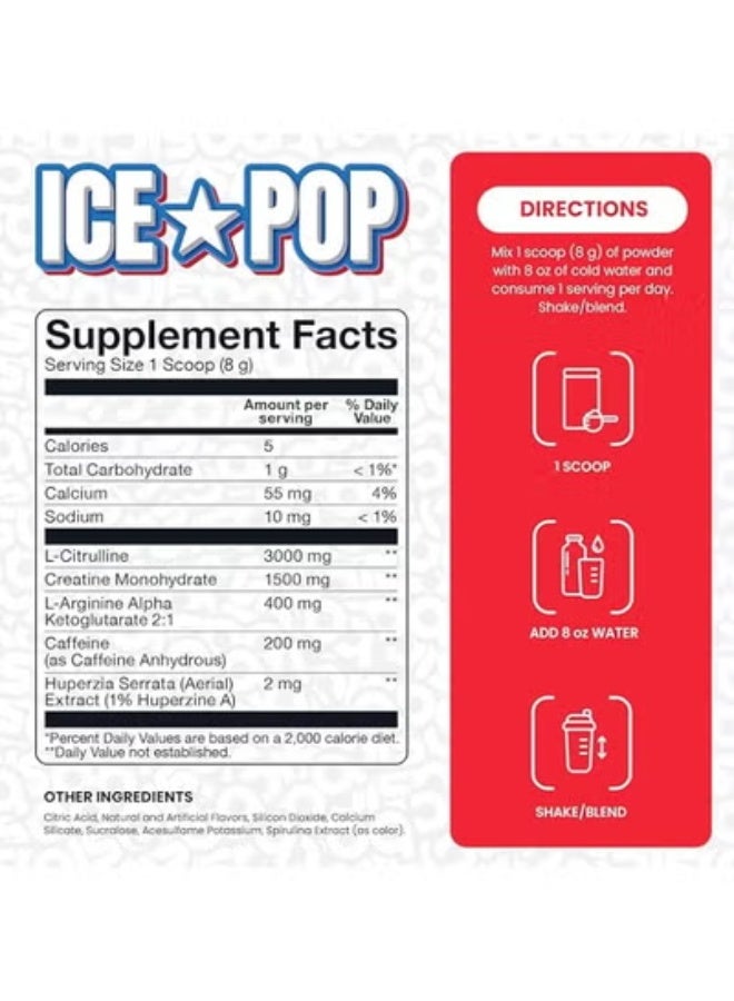 Basic Supplement Ice Pop Basic Pre Workout 240G - Image 3