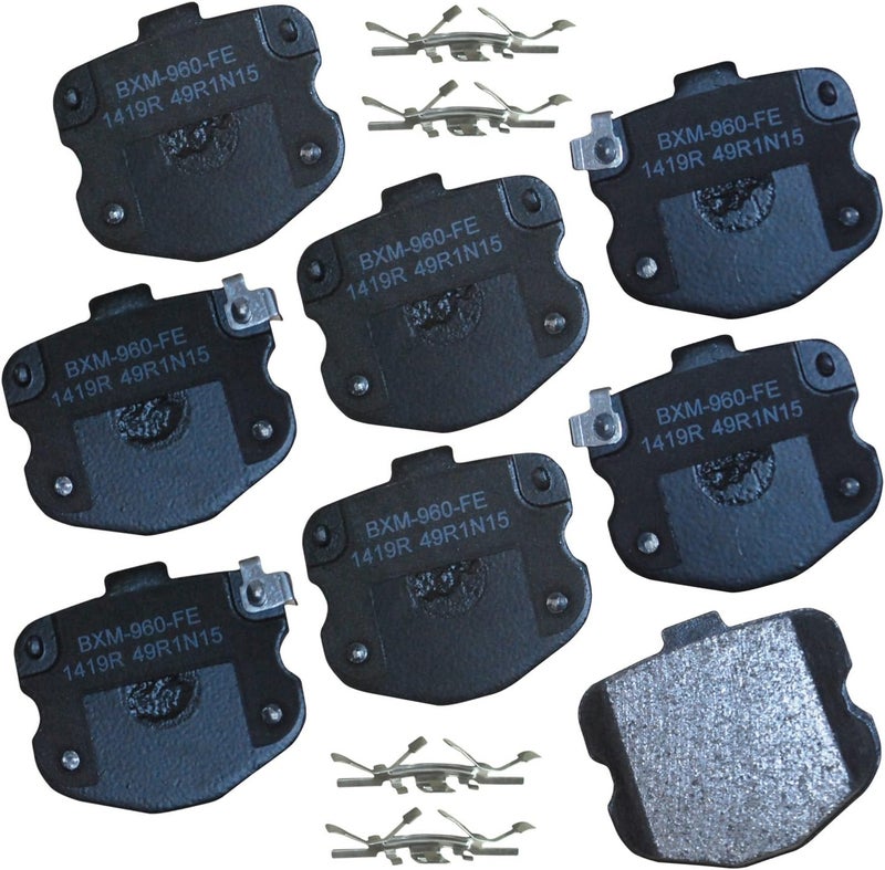 Bendix Premium SBM1419R Semi-Metallic Rear Brake Pads for Chevrolet Corvette 2013-2006 - Image 1