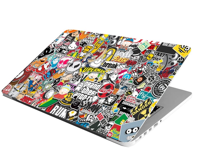BAEYE Full Laptop Skin Stickers HD Quality Sticker for Laptops Upto 15.6" (Dustproof|Waterproof|Scratchproof|Reusable) - BE Cartoon FL - Image 2