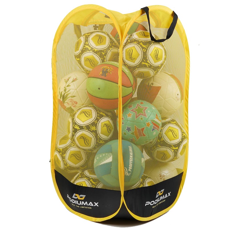 PodiuMax Pop Up Ball Storage Backpack & Organizer - Transport and Store Basketball, Football, Ping Pong and More, with Capacity up to 10kg - Image 1