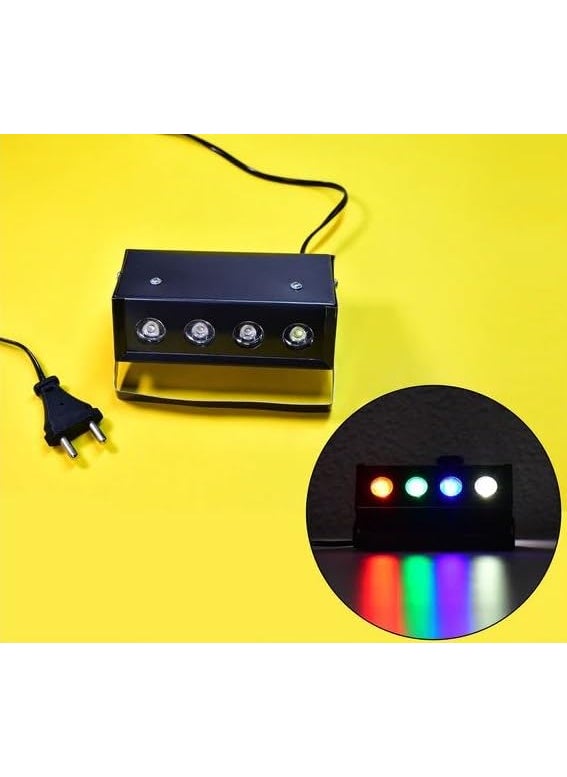Erh India - Erh India 4 LED Disco Light RGBW Mini Laser Projector Light for Marriage Functions Laser Light for Small Area Shower Laser Light - Image 1