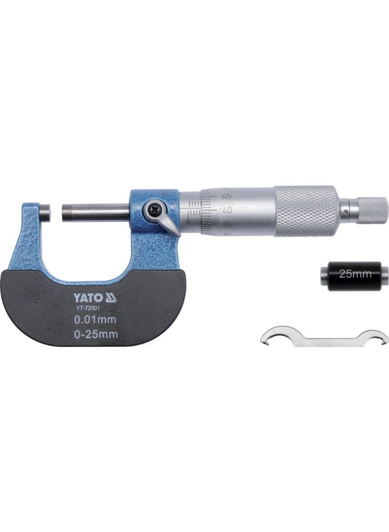 Yato YATO Mechanical Micrometer 25-50mm in Plastic Case YT-72301 