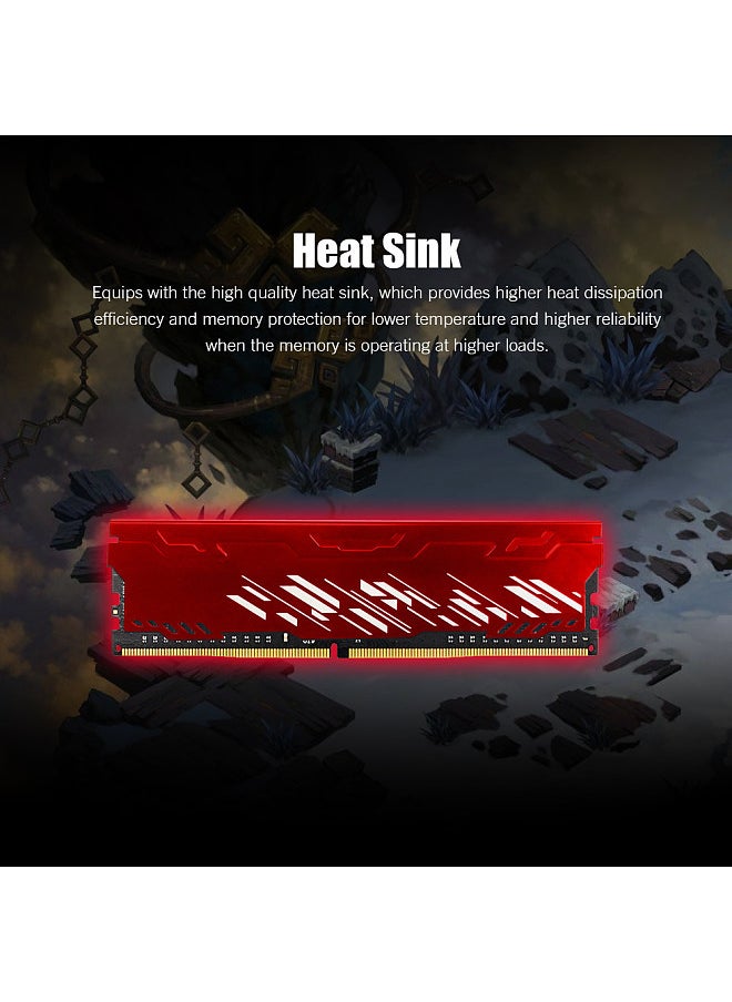 JUHOR - JUHOR DDR4 2400MHz 1.2V 4GB Desktop PC Memory Bank PC Memory RAM Low Power Consumption Wide Compatibility with Heat Sink - Image 1