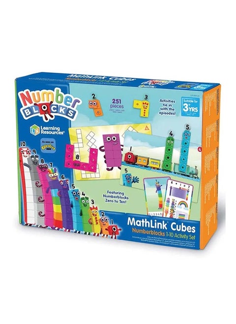 Mathlink Cubes Numberblocks 1-10 Activity Set & Numberblocks Wipe Clean (Numbers 1-5) - Includes A Free Pen! Home For Ks1 Maths