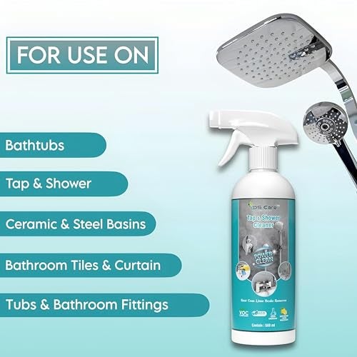 DS CARE Multipurpose Tap & Shower Cleaner powerful solution for keeping your bathroom clean - It effectively removes tough stains rust, limescale, and hard water deposits 500 ml (Pack 1) by UNIDSC - Image 3