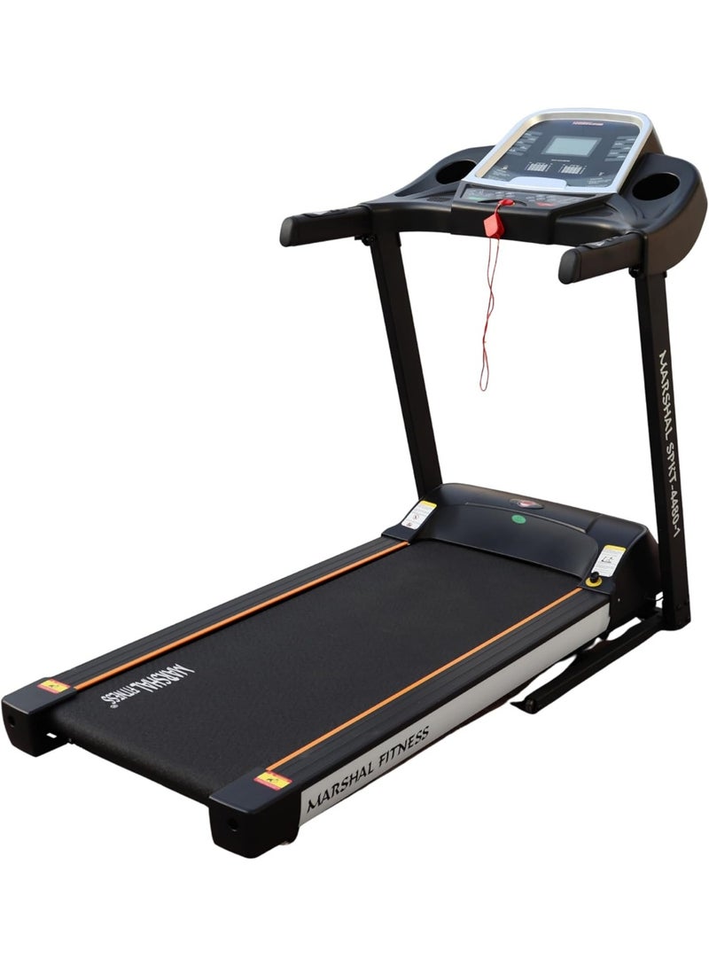 Marshal Fitness Foldable Treadmill with 3.5 HP Motor PeaK for Home with Automatic Incline, LCD Display, Multicolor - Image 2