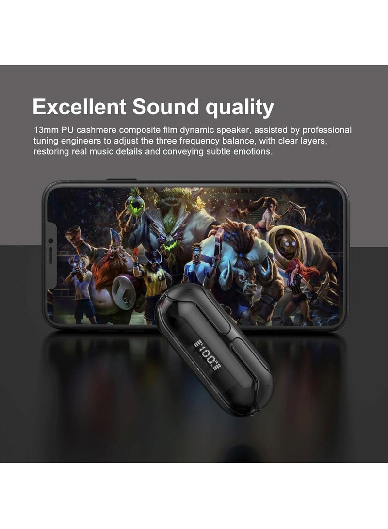 Crystal Earphones Bluetooth Earbuds Wireless Low Latency Cute Easy Touch Game Music Mode Long Battery Life Multi-point Pairing Earphones Transparent 26 Hours (Green) - Image 3