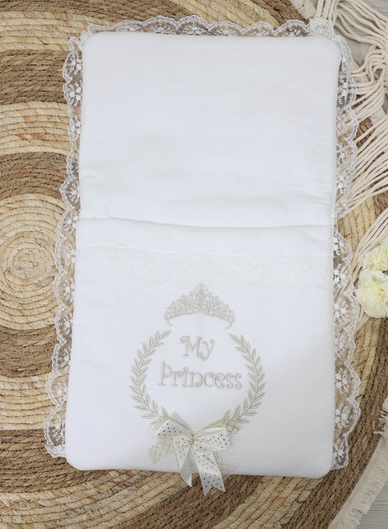 لحظة مرح Blanket and Swaddle Set with Pillow - Image 2