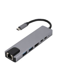 Zero USB Type C Dock station 6 in 1 Type C USB C Hub 4K HDMI RJ45 Adapter Dongle 3.0 Port  - Image 2