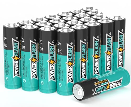 POWER FLASH AAA Batteries 24 Pack (with new Life Date) Long Lasting Triple Batteries, 1.5V Batteries, Shelf Life of 10 Years, Leak Proof, Release Natural Discharge AAA Batteries - Image 1