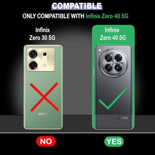 Casotec Zig-Zag Black Line Design Premium 2D Printed Metal Back Case Cover for Infinix Zero 40 5G - Image 4