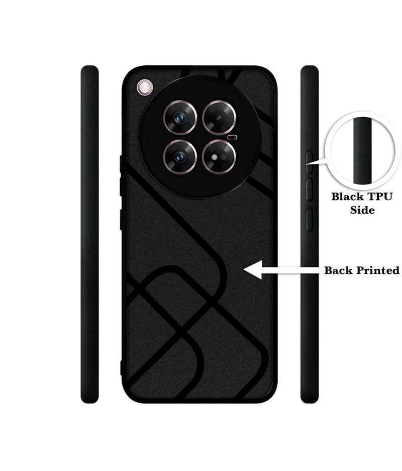 Casotec Zig-Zag Black Line Design Premium 2D Printed Metal Back Case Cover for Infinix Zero 40 5G - Image 2