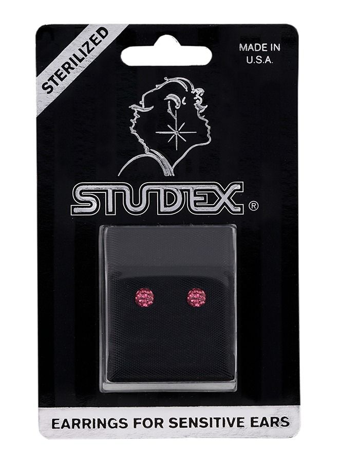 ستوديكس حلق الأذن4.5 ملم كرة نارية روز من الفولاذ المقاوم للصدأ لا يسبب الحساسية|مثالي للإرتداء اليومي - Image 5