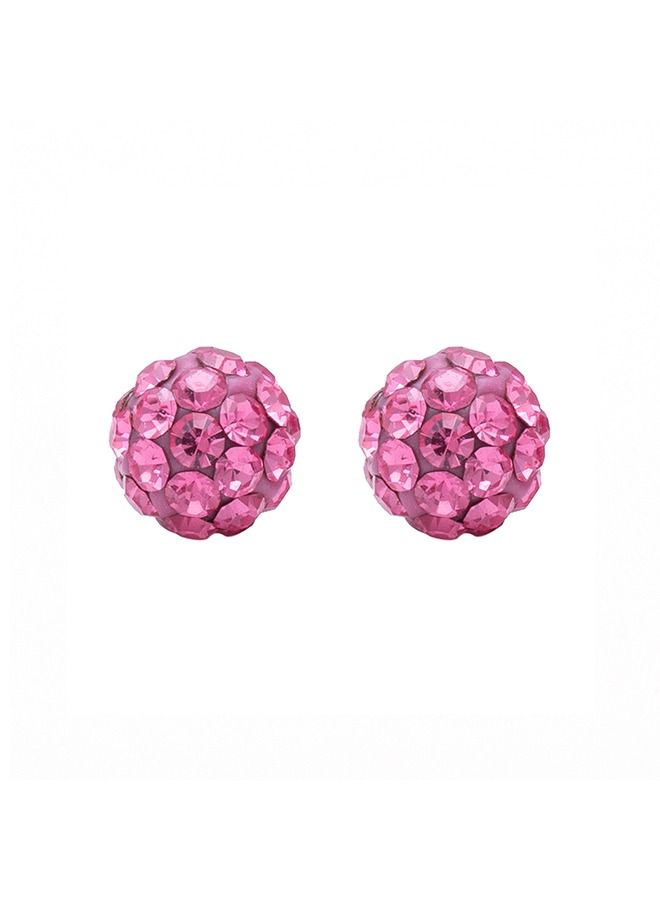 ستوديكس حلق الأذن4.5 ملم كرة نارية روز من الفولاذ المقاوم للصدأ لا يسبب الحساسية|مثالي للإرتداء اليومي - Image 1