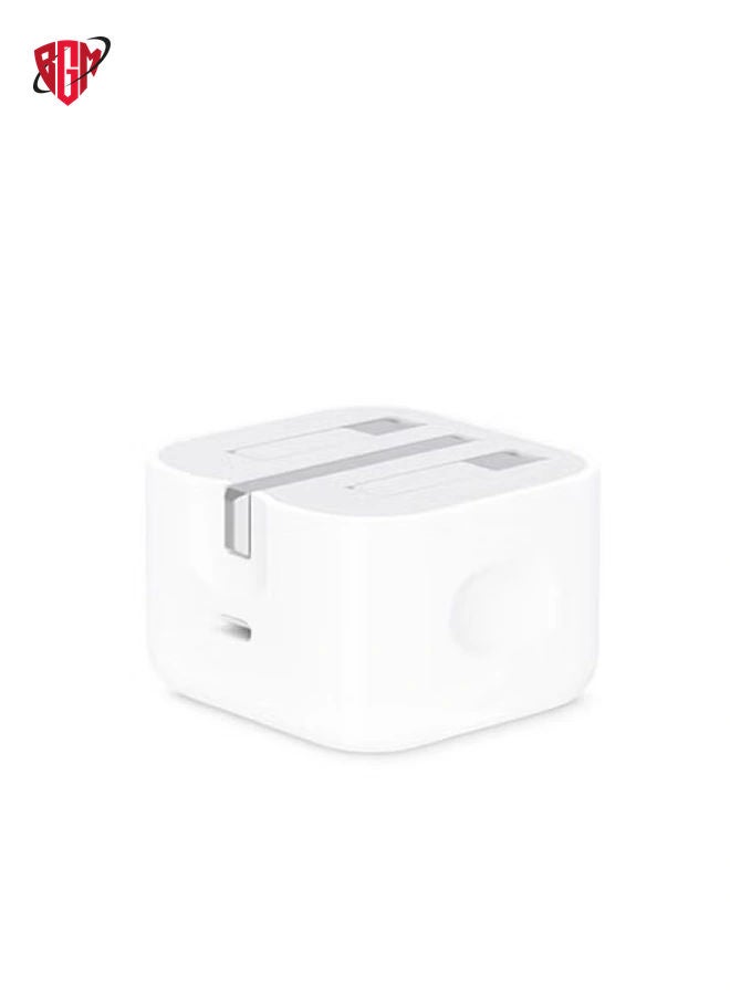 20W Foldable Fast Charging Wall Adapter Compatible with Apple iPhone 12 Pro Max/11 Pro Max/SE, iPad White