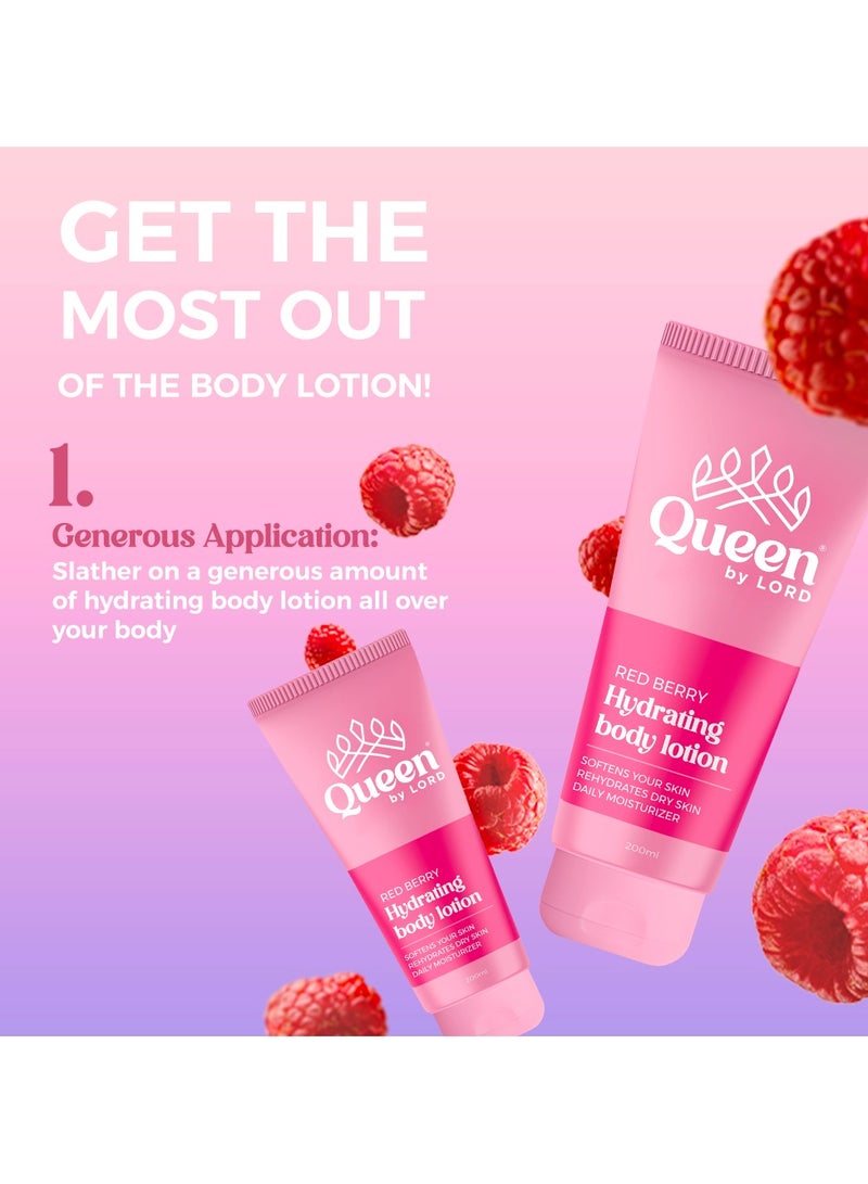 Hydrating Body Lotion With Red Berry Scent - 200 ml