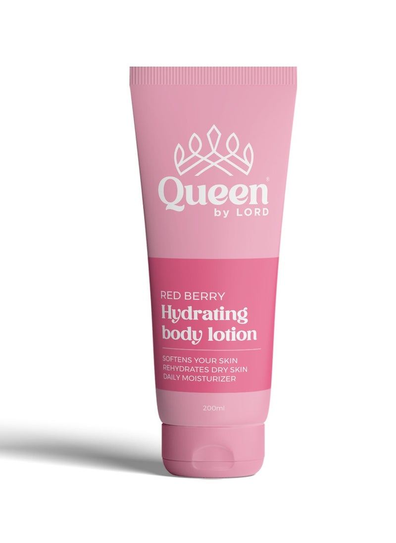 Queen By Lord - Hydrating Body Lotion With Red Berry Scent - 200 ml - Image 1