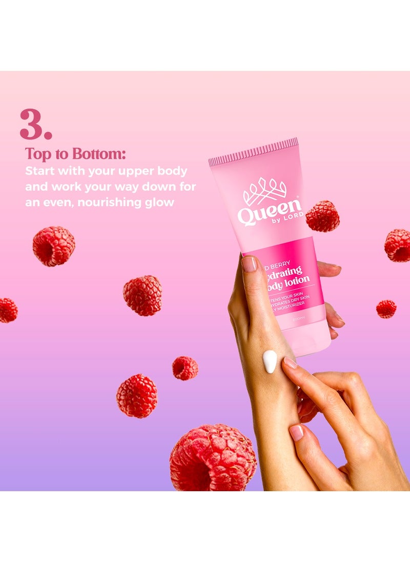 Queen By Lord - Hydrating Body Lotion With Red Berry Scent - 200 ml - Image 1