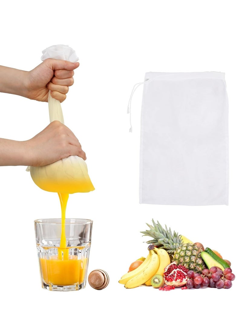 Oasisgalore 6 Pack Cheese Cloths for Straining Bags, Fine Mesh Nylon Cheese Cloths, Reusable Strainer Bags for Straining Juices. - Image 1