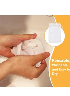 Oasisgalore 6 Pack Cheese Cloths for Straining Bags, Fine Mesh Nylon Cheese Cloths, Reusable Strainer Bags for Straining Juices.  - Image 3