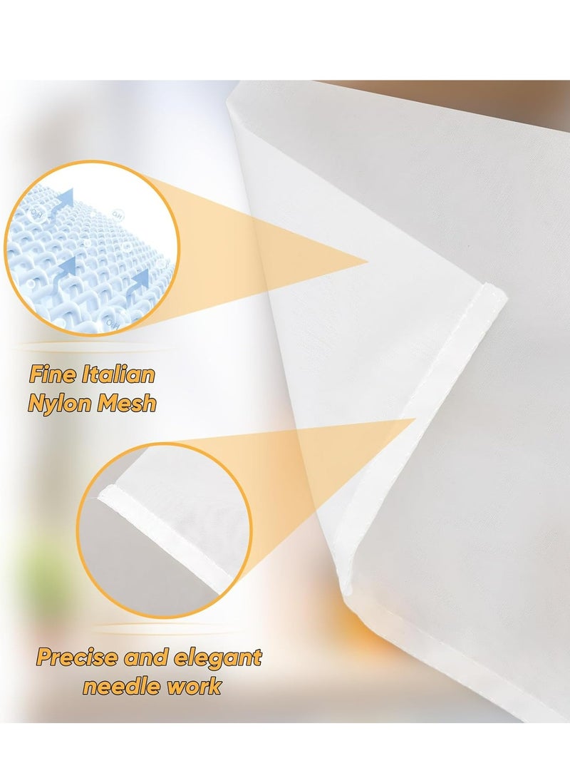 Oasisgalore 6 Pack Cheese Cloths for Straining Bags, Fine Mesh Nylon Cheese Cloths, Reusable Strainer Bags for Straining Juices. - Image 5
