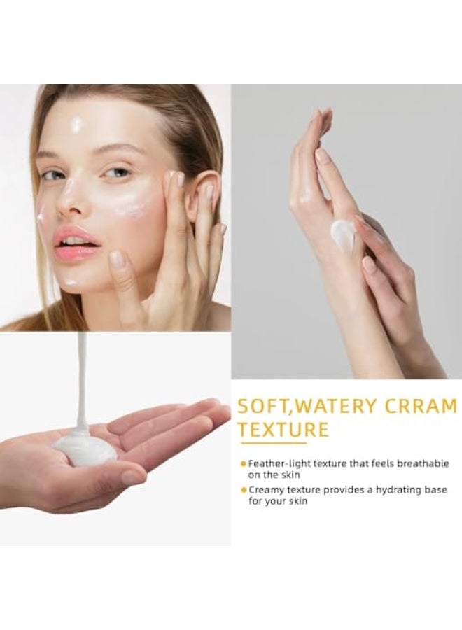 Face Sunscreen SPF 50+, Relief Sun SPF50+, Factor 50 Face Cream, Gentle Daily Sun Cream with Hyaluronic Acid, Broad Spectrum UVA/UVB Protection for Sensitive Skin, Fragrance-Free & Non-Irritatin - Image 5