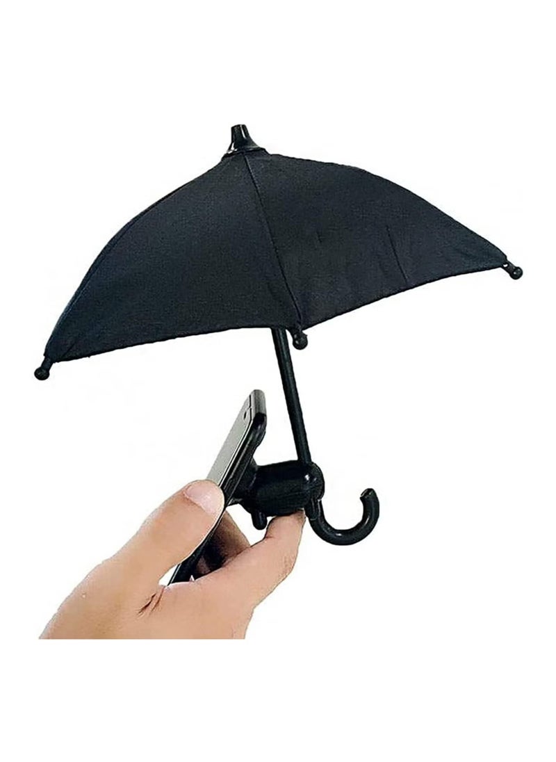 OMEVE Suction Cup Phone Holder, Universal Adjustable Universal Outdoor Sun Protection Anti-Glare Umbrella Holder (Black), Plastic Silicone  - Image 1