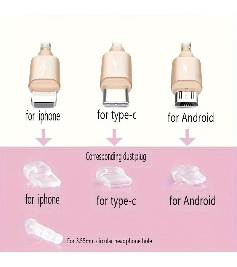 غبار القمر الإبداعي رائد الفضاء الهاتف سدادة لـ iPhone مع حبل مضاد للفقدان - Image 3