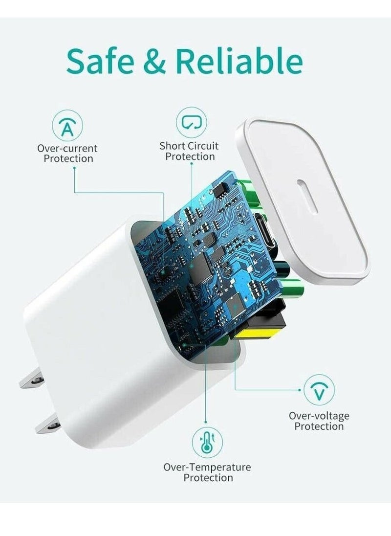 BGM - For iPhone 11/12/13 Pro/X/XR Fast Charger 20W PD Cable Cord Power Adapter Type-C - Image 1