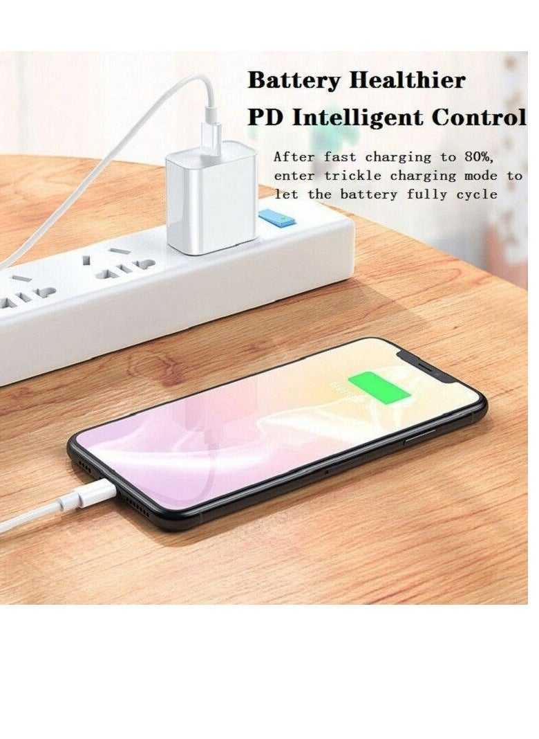 BGM - For iPhone 11/12/13 Pro/X/XR Fast Charger 20W PD Cable Cord Power Adapter Type-C - Image 1