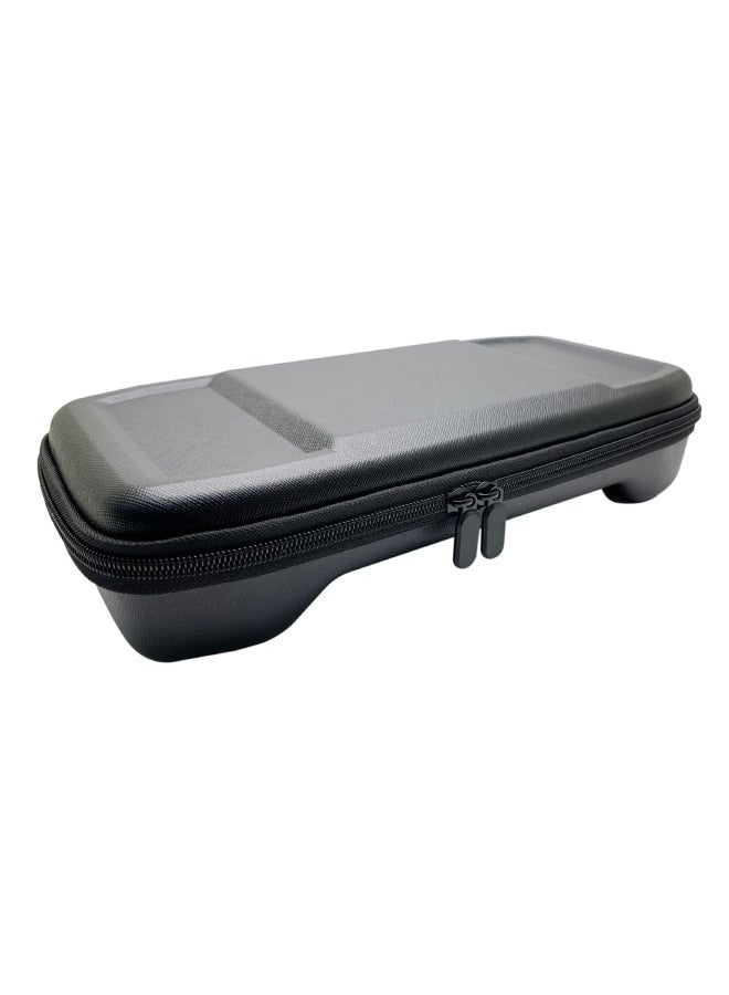 For Lenovo Legion Go Handheld Storage Bag Hard Shell Portable Portable Box Waterproof Security Protection Storage Bag-Model:Cross Pattern PU  - Image 4