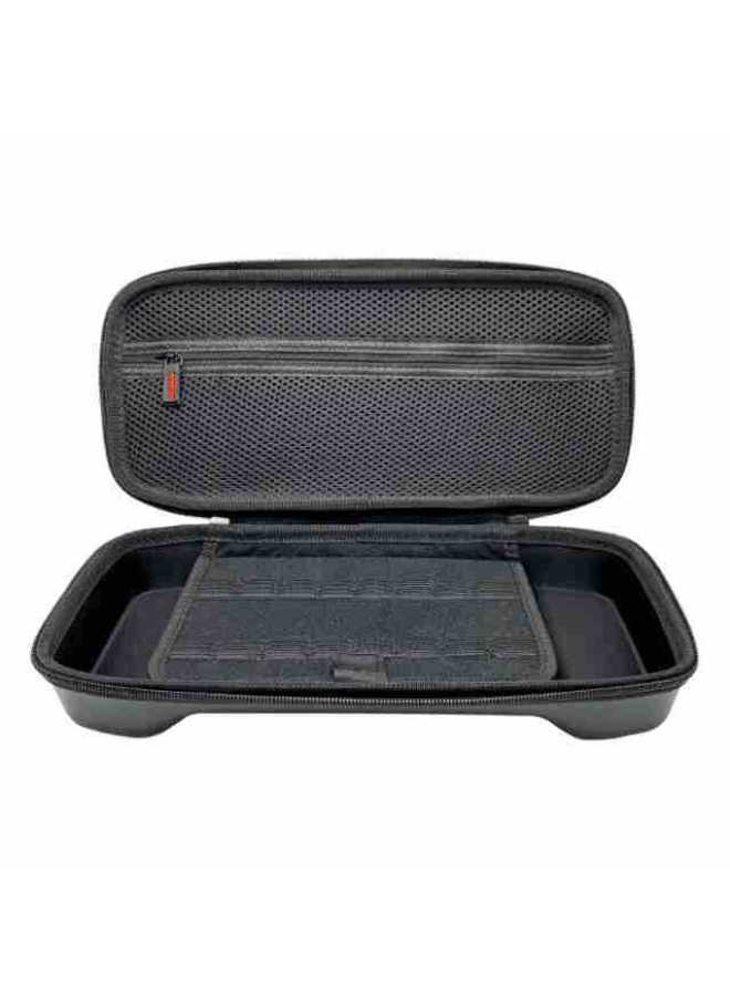 For Lenovo Legion Go Handheld Storage Bag Hard Shell Portable Portable Box Waterproof Security Protection Storage Bag-Model:Cross Pattern PU  - Image 5