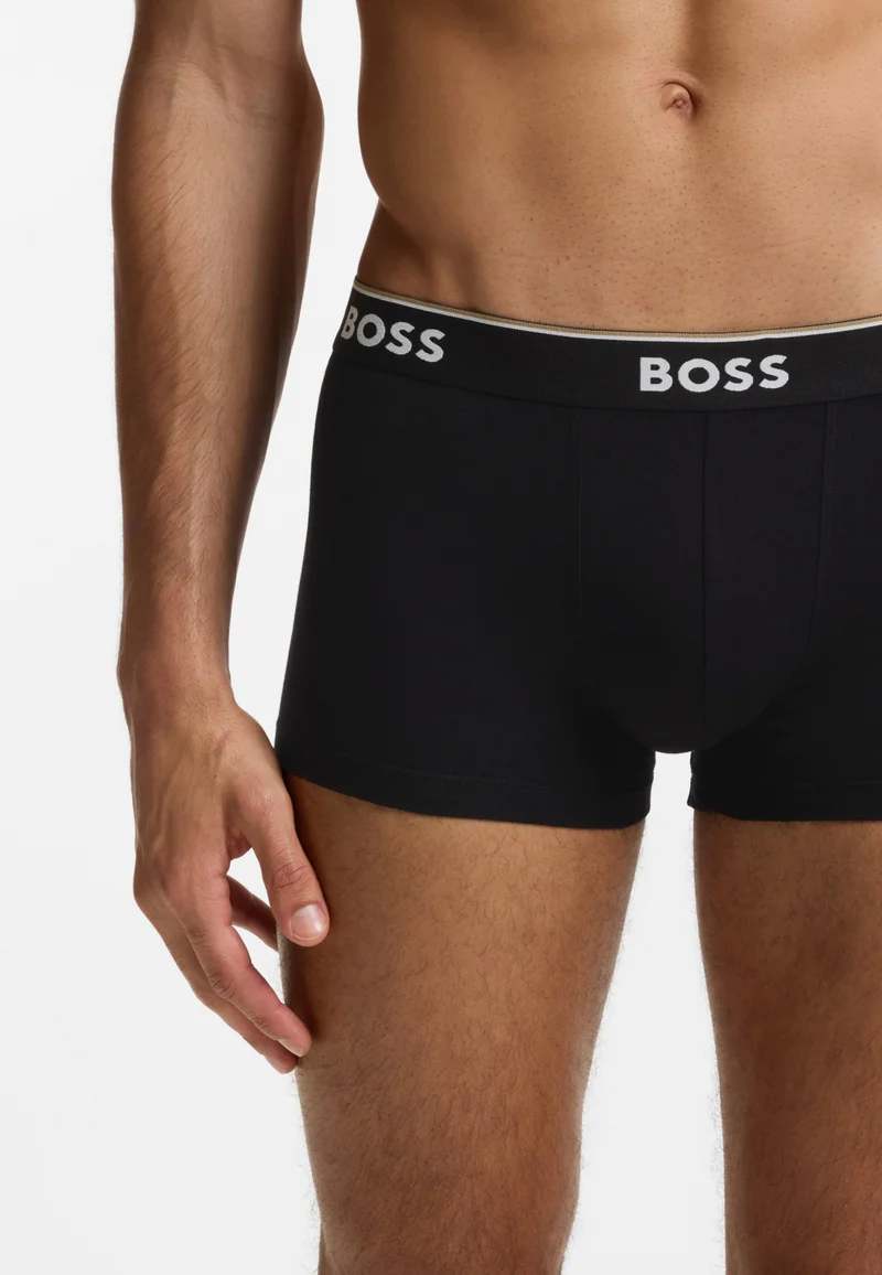 BOSS Assorted-Pre-Pack Stretch-cotton trunks with repeat logos for Men | Best Price UAE