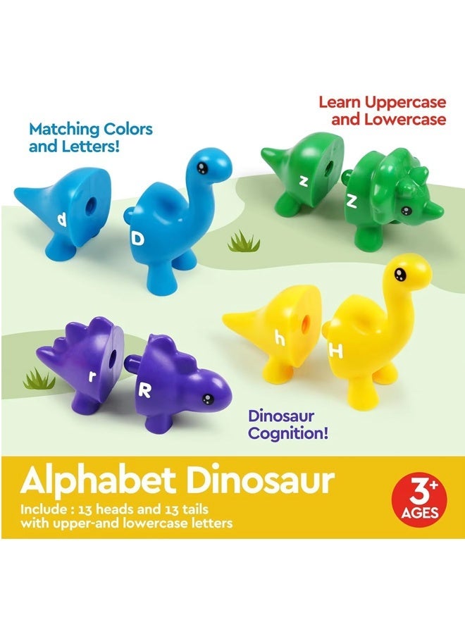 Children's letter toys,Dinosaur shaped alphabet classification assignment game,Children's early education toys,Pattern matching enlightenment cognitive teaching tool for Preschool Learning Color Classification and Sensory Game Set - Image 4