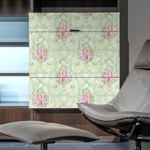 doodad Self Adhesive Wallpaper | Mint Green Wallpaper for Bedroom | Beautiful Floral Wallpapers for Walls | PVC Wallpaper Waterproof | 45cm x 1000cm, Wall Paper Covers 48 sq. ft - Image 4