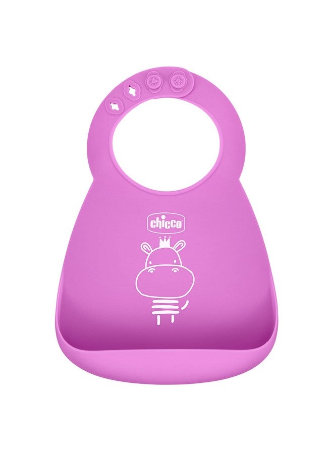 Chicco مجموعة تغذية سيكو إيزى ستارت من السيليكون | أطباق للتغذية الذاتية للرضع | وعاء شفط | مريلة سيليكون قابلة للتعديل | ملعقة سيليكون ناعمة | خالية من BPA | مجموعة مكونة من 3 قطع | 6 أشهر وما فوق | وردي - Image 5