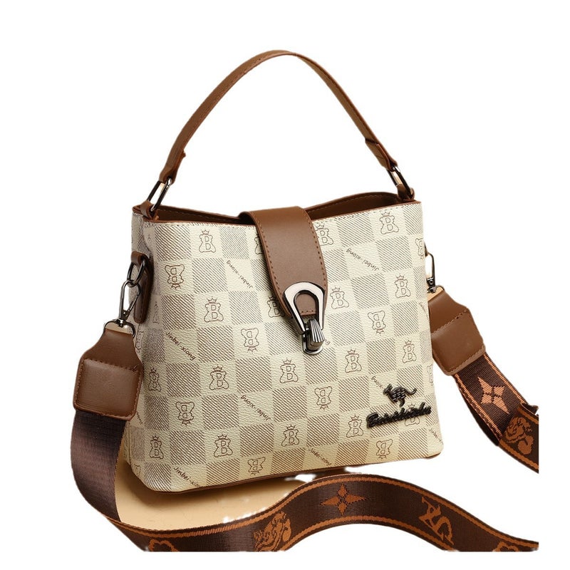 High-End Bucket Bag Women'S 2025 Classic All-Match Shoulder Bag Niche Design Portable Crossbody Bag - Image 5