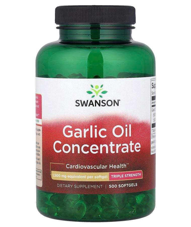 Garlic Oil Concentrate Triple Strength 1500 mg 500 Softgels