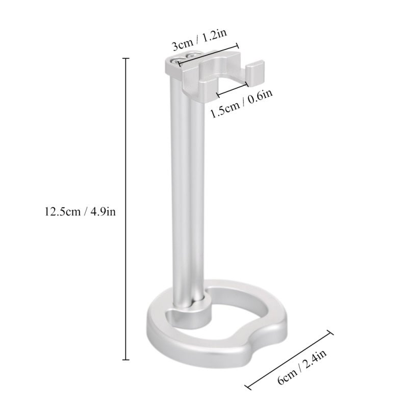 Men Razor Holder: High-Grade Metal - Rust-Free Distortion-Resistant Safety Razor Stand for Male Bathroom Shaving Tool Storage & Decoration - Image 2