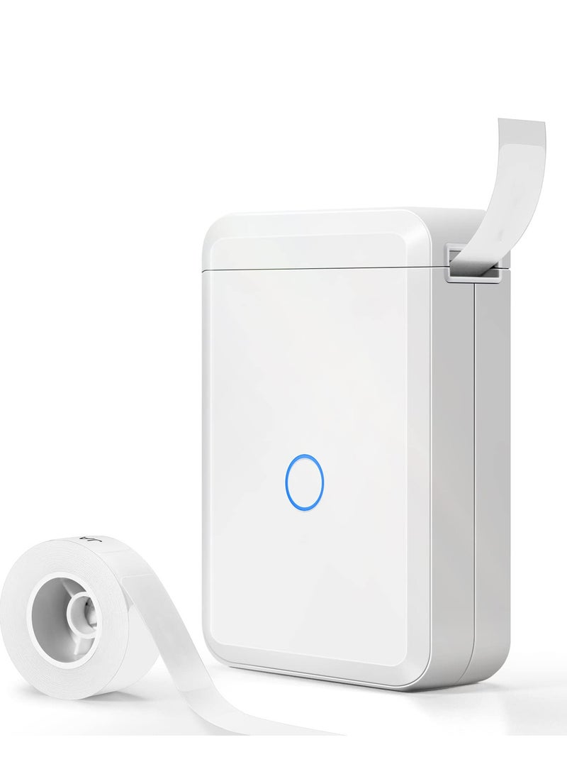 SYOSI Label Maker Machine with Tape, D110 Portable Bluetooth Label Printer for Storage, Shipping, Barcode, Mailing, Office, Home, Organizing, Sticker Maker Mini Label Maker with Multiple Templates - Image 1