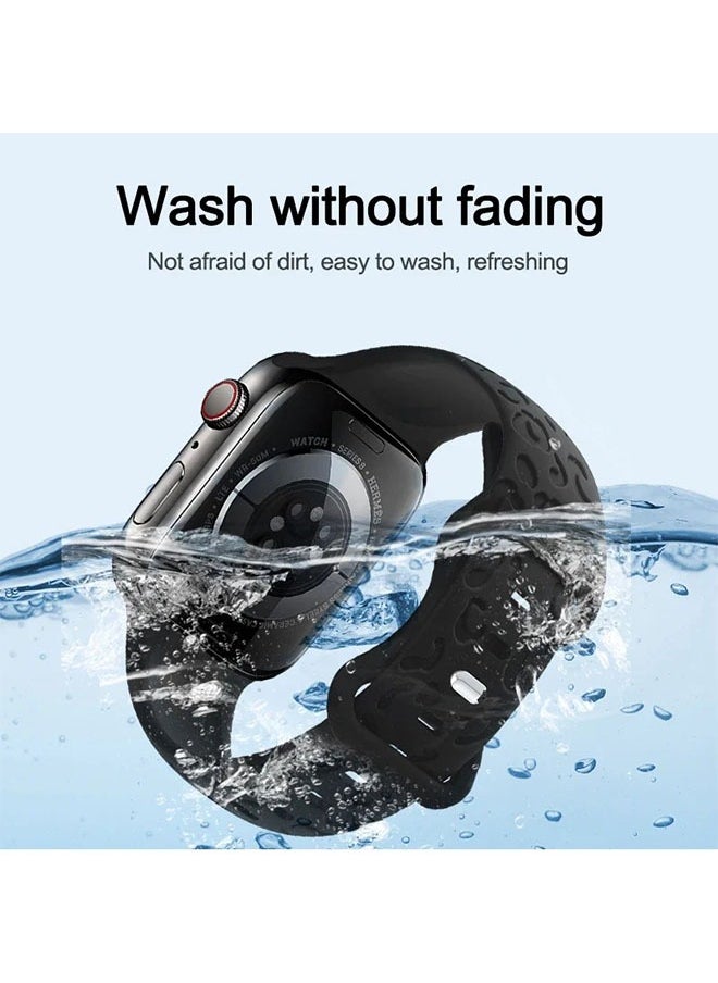 Generic - Apple Watch Band , Comfort for Everyday Wear (42mm/44mm/45mm), Fashionable Premium Black 1 Piece - Image 1