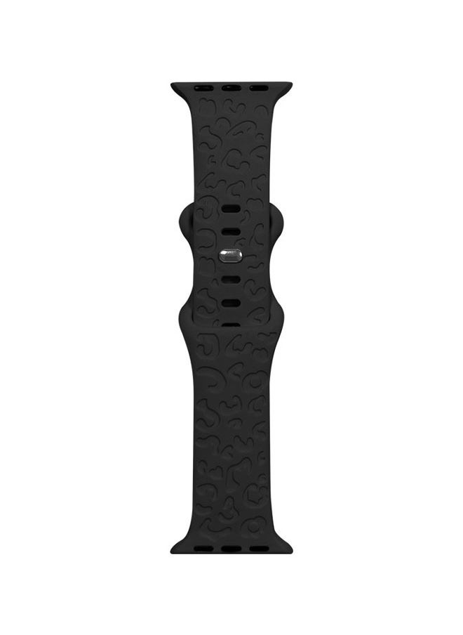Generic - Apple Watch Band , Comfort for Everyday Wear (42mm/44mm/45mm), Fashionable Premium Black 1 Piece - Image 1