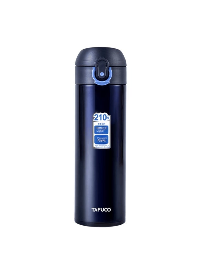 Tafuco 316 Insulated Travel Mug 0.48l Portable Lightweight Car Cup With Locking Flip Lid Blue T2135 - Image 1