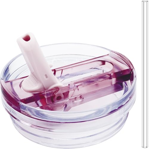 Dreamfocus 30 oz Leak Proof Flip Straw Lid Replacement for Stanley 30 oz Quencher H2.0 and ProTour Tumbler - Image 1