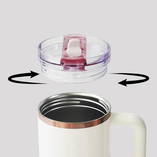 Dreamfocus 30 oz Leak Proof Flip Straw Lid Replacement for Stanley 30 oz Quencher H2.0 and ProTour Tumbler - Image 4