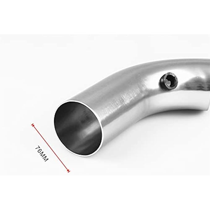 LPFIDI 3 Inch Universal Aluminum Cold Air Intake System Filter Car Truck Turbo Piping Silver - Image 5