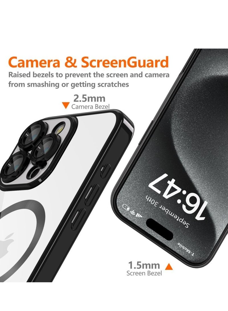 ELTRAZONE iPhone 16 Pro Case with MagSafe - Ultimate Shock Protection & Scratch Resistance (Shiny Black) - Image 2