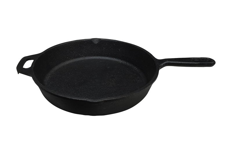 COOKBEAT مقلاة كوكبيات كلاسيكية مسبقة التتبيل من الحديد الزهر متوافقة مع الحث بقطر 10 بوصات 26 سم باللون الأسود - Image 2